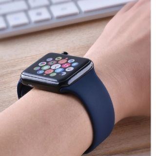 ワンコイン 38・40㎜　Apple watch用シリコン製スポーツバンド(ラバーベルト)