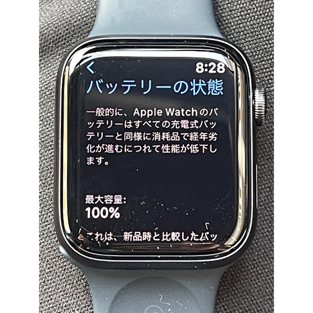 残量100%Apple Watch SE 44mm GPSモデル スペースグレ…