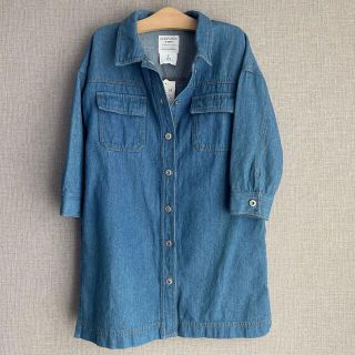 チャオパニックティピー(CIAOPANIC TYPY)の【TYPY DENIM】甘織デニムコート ワンピース 100〜110(ジャケット/上着)