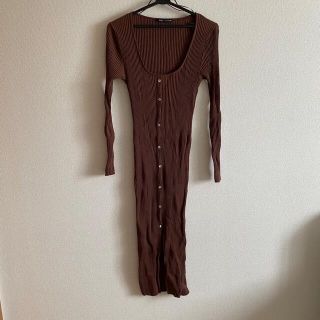 ザラ(ZARA)の【売り尽くし！お値下げ不可】ZARA  ニットワンピース(ロングワンピース/マキシワンピース)