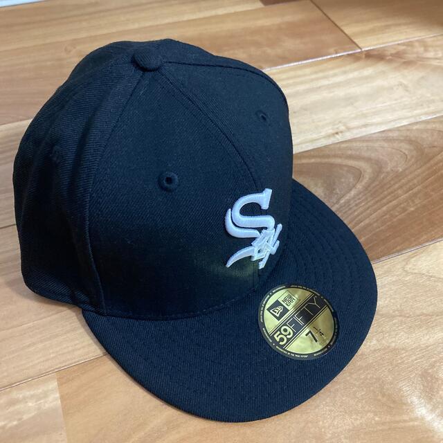 New Era Cap 3/8 ツバ裏ラベンダー ニューエラ ホワイトソックスメンズ