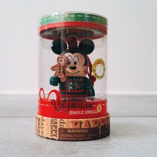 ディズニー(Disney)の【未開封】バイナルメーション ミッキー クリスマスオーナメント(キャラクターグッズ)