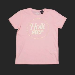 ホリスター(Hollister)の★新品★ホリスター★メタリックプリント半袖Tシャツ (Pink/S)(Tシャツ(半袖/袖なし))