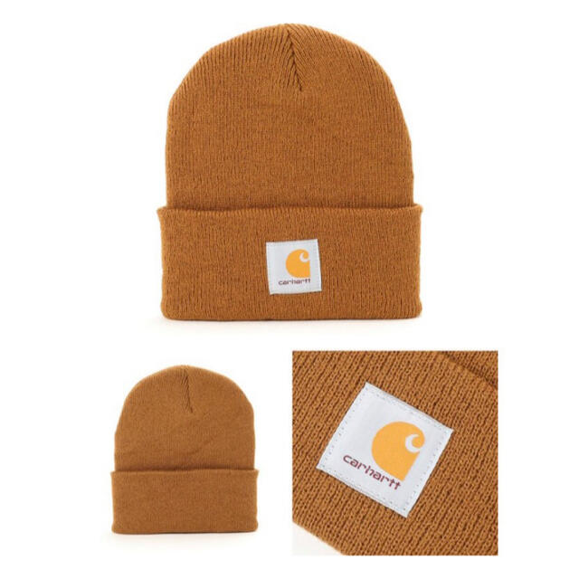 carhartt(カーハート)の【新品未使用品★ニット帽★キャラメル】カーハート★ニットキャップ★ユニセックス メンズの帽子(ニット帽/ビーニー)の商品写真