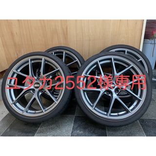 ダンロップ(DUNLOP)のBBS ホイール 19インチ　4本　タイヤ付き　BMW レクサス　(タイヤ・ホイールセット)