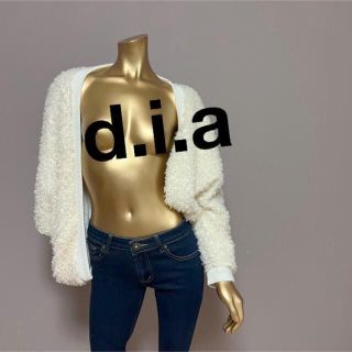 【2011】d.i.a ファーニット ボレロ F ホワイト