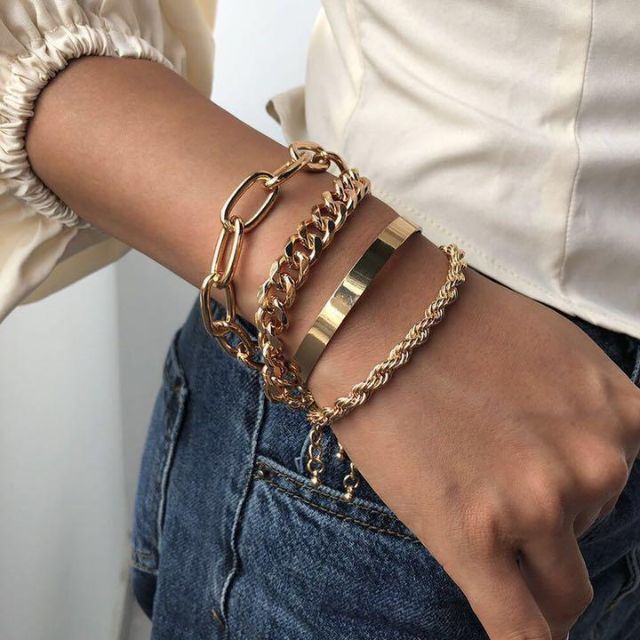 WYM LIDNM CHUNKY CHAIN BRACELET