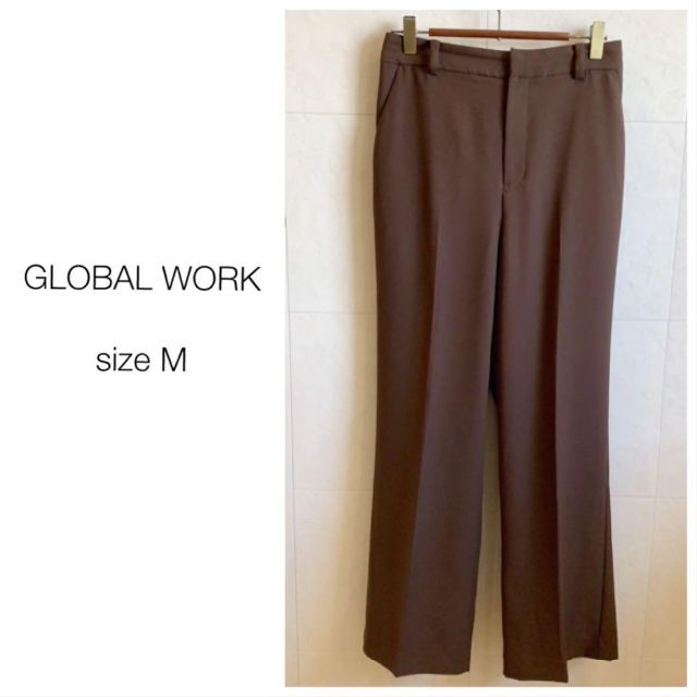 GLOBAL WORK(グローバルワーク)のGLOBAL WORK 茶パンツ サラッと感触 レディースのパンツ(カジュアルパンツ)の商品写真