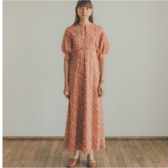 CLANE  FLORET EMBROIDERY ARM ONE PIECEロングワンピース/マキシワンピース