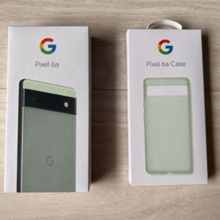 グーグルピクセル(Google Pixel)の値下げしましたPixel6a Sage 128 GB　純正ケース付き(スマートフォン本体)