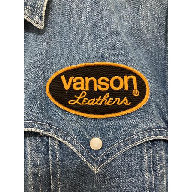 美品 vanson ウエスタンシャツ 刺繍