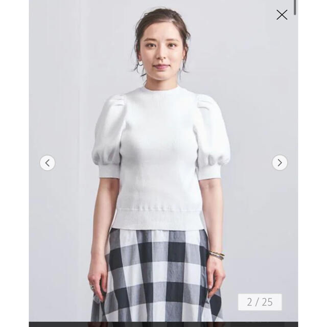 UNITED ARROWS(ユナイテッドアローズ)の専用☆ユナイテッドアローズ　パフスリーブニット　yori レディースのトップス(ニット/セーター)の商品写真