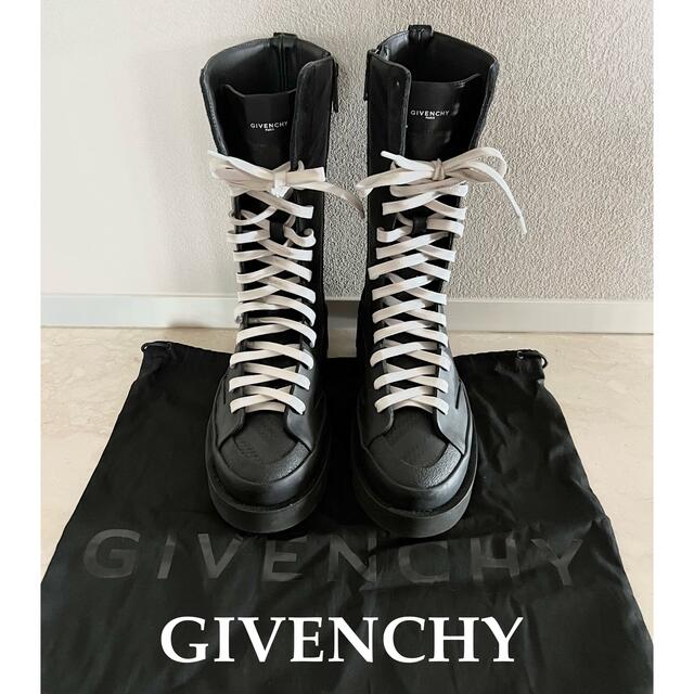 大幅値下げ　新品　GIVENCHY ジバンシー　レースアップ　ブーツ　ラバーブーツ