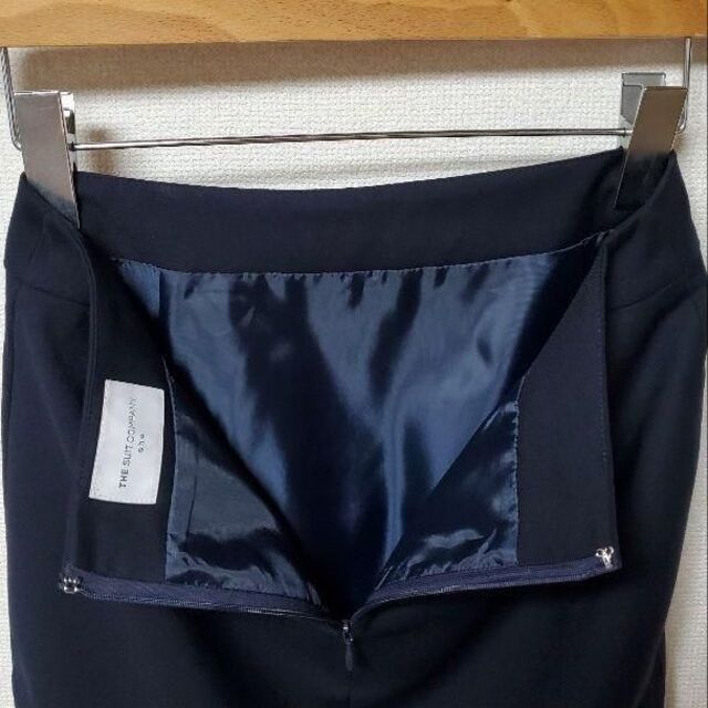 THE SUIT COMPANY she スカートスーツ 紺 ウォッシャブル