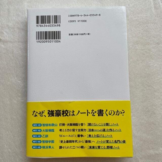 幻冬舎(ゲントウシャ)の野球ノートに書いた甲子園　FINAL 高校野球　横浜隼人 エンタメ/ホビーの本(趣味/スポーツ/実用)の商品写真