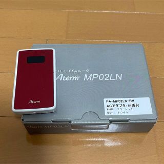 エヌイーシー(NEC)のNEC Aterm LET モバイルルーター　MP02LN RWレッド(その他)