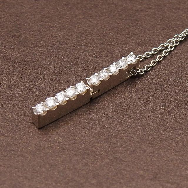【正規品】スタージュエリー K18WG ダイヤモンド D0.20ct ネックレス