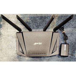 エイスース(ASUS)の美品 ASUS RT-AX3000 V2 無線ルーター WiFi6(PC周辺機器)