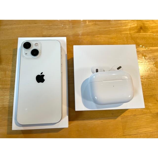 スマホ/家電/カメラiPhone 13 128GB SIMフリー Air Pods Pro セット