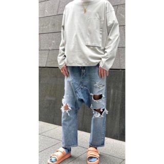 ガンリュウ(GANRYU)の【即購入可】着用3回 FUMITO GANRYU Sarrouel Pants(デニム/ジーンズ)