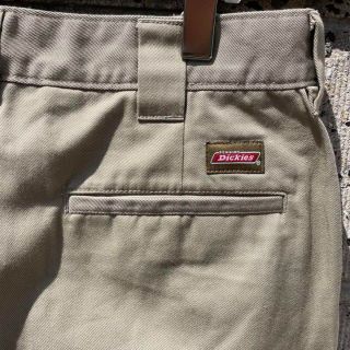 ディッキーズ(Dickies)の定番カラー　Dickies 綿ポリ混合生地 古着 ワークパンツ　タック入り(ワークパンツ/カーゴパンツ)