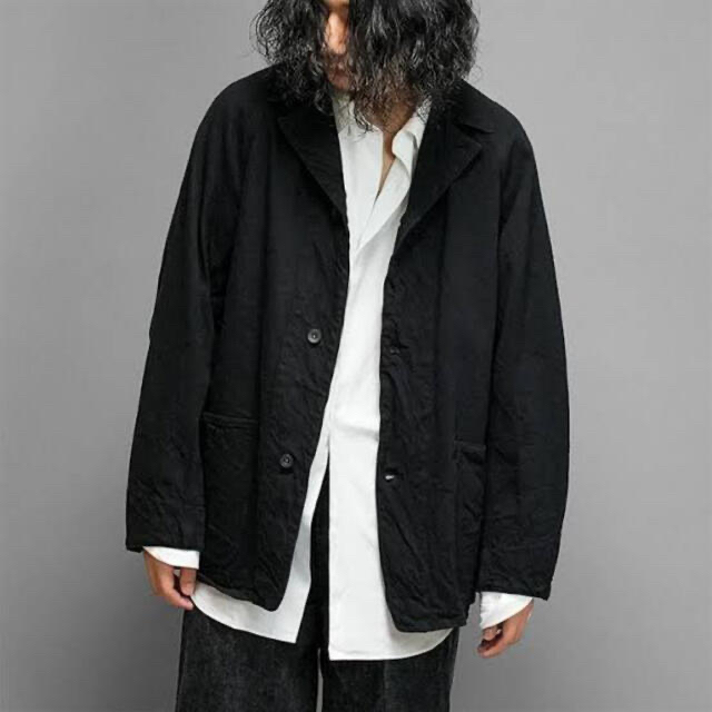 COMOLI(コモリ)の新品未使用　comoli22AW デニムワークジャケットサイズ1 black メンズのジャケット/アウター(Gジャン/デニムジャケット)の商品写真