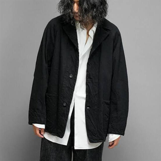 コモリ(COMOLI)の新品未使用　comoli22AW デニムワークジャケットサイズ1 black(Gジャン/デニムジャケット)
