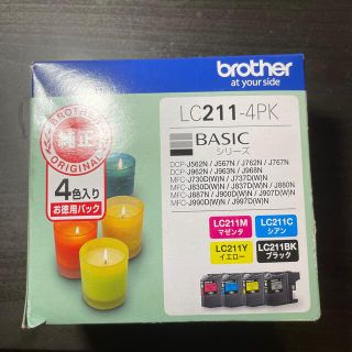 ブラザー(brother)のbrother 純正インク LC211-4PK 4色入りパック(オフィス用品一般)