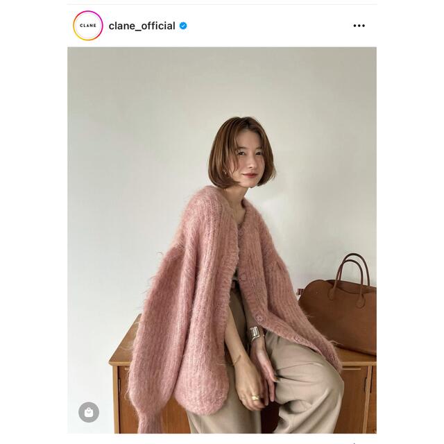 クラネ カラーモヘアシャギーカーディガン 厳選アイテム 51.0%OFF www