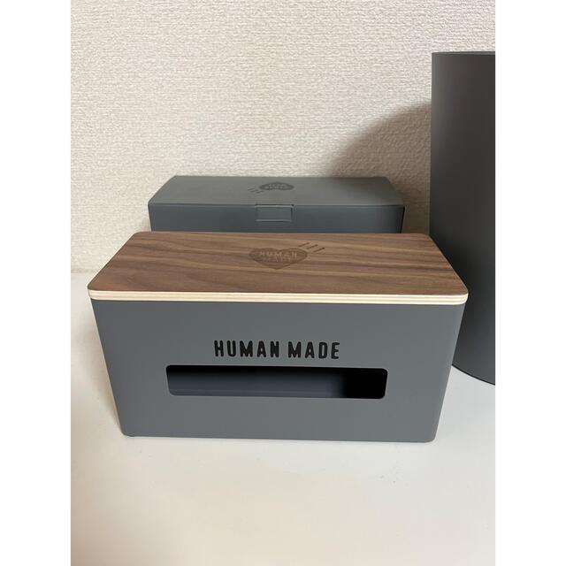 HUMAN MADE(ヒューマンメイド)のhuman made ゴミ箱　ティッシュ　セット品 インテリア/住まい/日用品のインテリア小物(ごみ箱)の商品写真