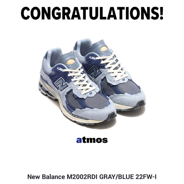 26.5 New Balance M2002RDI GRAY/BLUE