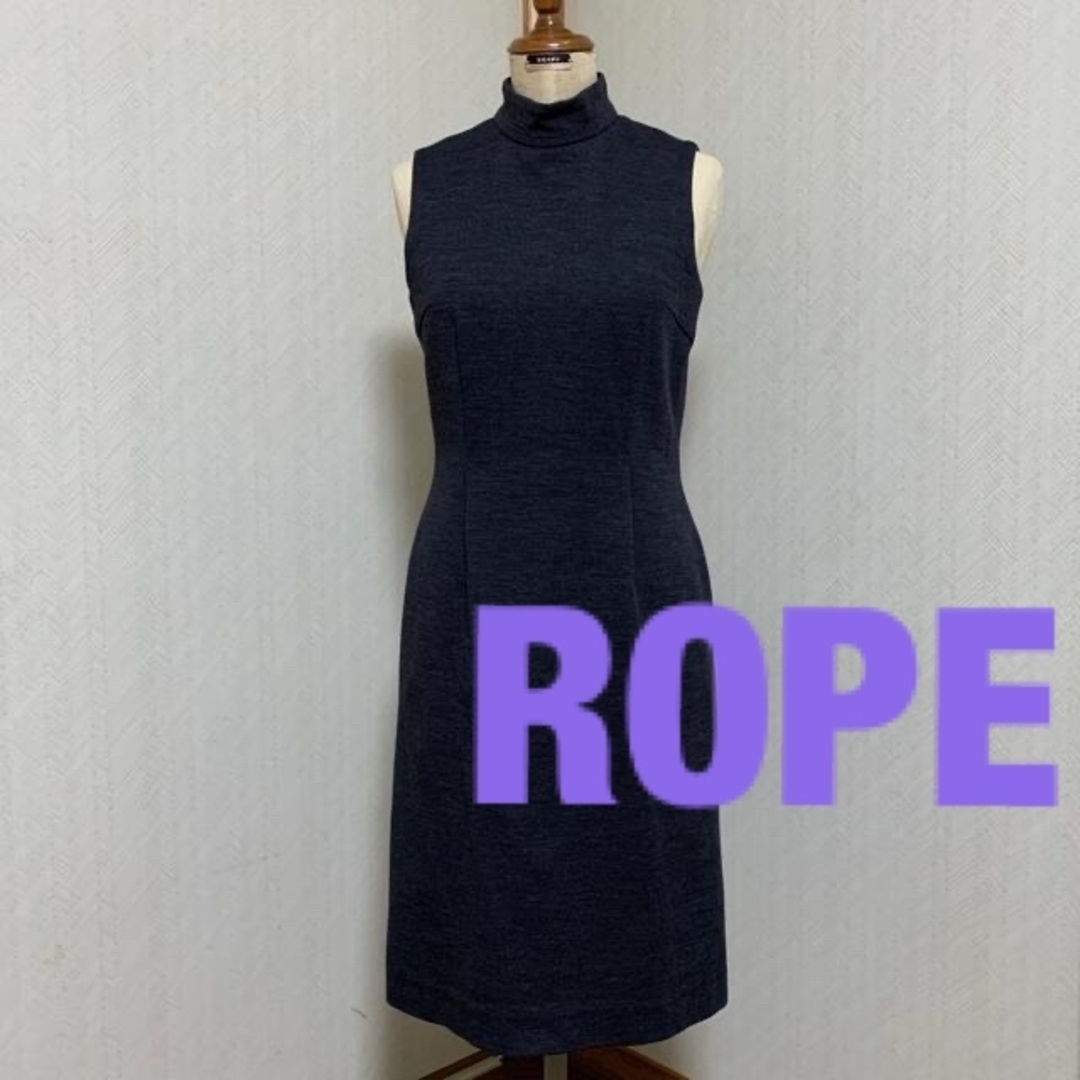 ROPE’(ロペ)の★ロペROPE★シンプルなローネックワンピース★Mサイズ レディースのワンピース(ひざ丈ワンピース)の商品写真