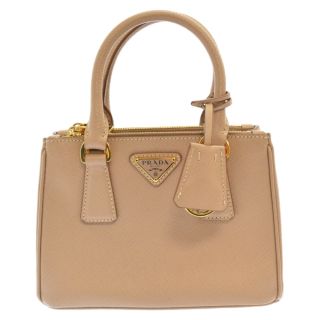 プラダ(PRADA)のPRADA プラダ ガレリア 2Way ショルダーバッグ サフィアーノ ハンドトートバッグ ベージュ(ショルダーバッグ)