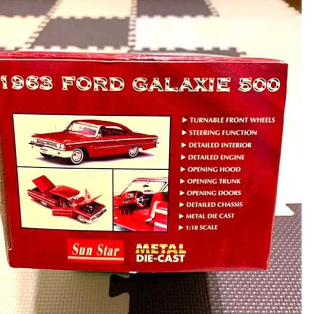 1963 FORD GALAXIE 500 METAL DIE-CAST-hybridautomotive.com