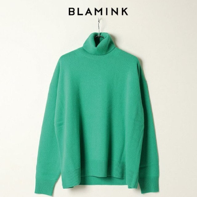 公式の BLAMINK - BLAMINK ブラミンク⭐カシミア9G タートルネック