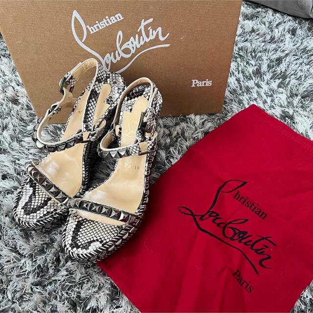 Christian Louboutin ウェッジソールサンダル-