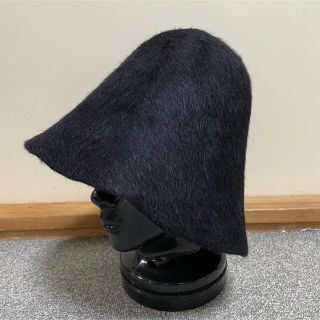 コムデギャルソンオムプリュス(COMME des GARCONS HOMME PLUS)のコムデギャルソンオムプリュス　リアルラビットファーハット　ブラック(ハット)