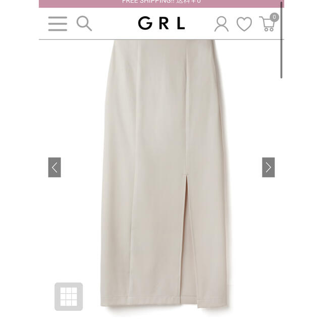 GRL(グレイル)のGRL スリットナロースカート gm530a レディースのスカート(ロングスカート)の商品写真