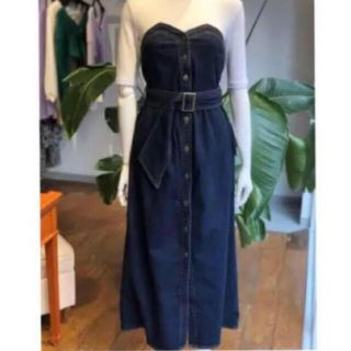 アメリヴィンテージ(Ameri VINTAGE)のAmeri denim unify dressデニムワンピース(ロングワンピース/マキシワンピース)