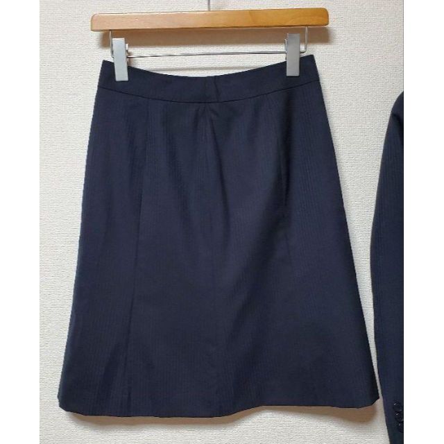 THE SUIT COMPANY she スカートスーツ 紺 ウォッシャブル - スーツ