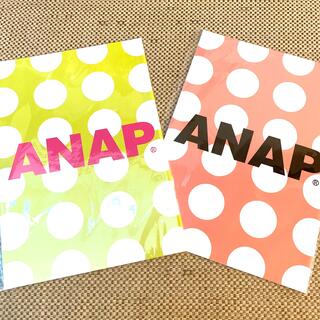アナップ(ANAP)のanap ノート　2冊セット　ピンク　グリーン　緑　水玉　ドット(ノート/メモ帳/ふせん)