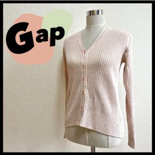 ギャップ(GAP)の☆極美品☆ GAP ギャップ カーディガン トップス L ストライプ 冷房対策(カーディガン)