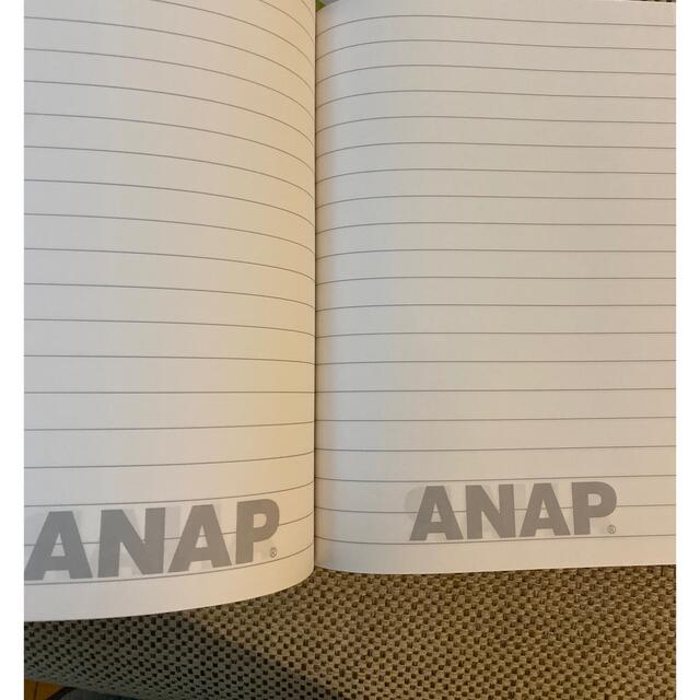 ANAP(アナップ)のanap ノート　2冊セット　ピンク　グリーン　緑　ボーダー　 インテリア/住まい/日用品の文房具(ノート/メモ帳/ふせん)の商品写真