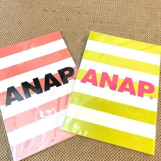 アナップ(ANAP)のanap ノート　2冊セット　ピンク　グリーン　緑　ボーダー　(ノート/メモ帳/ふせん)