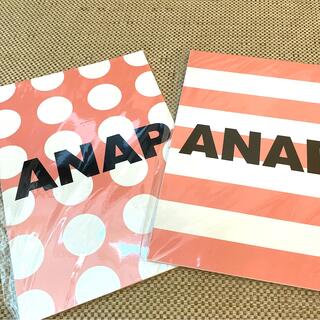 アナップ(ANAP)のanap ノート　2冊セット　ピンク　水玉　ボーダー　ドット(ノート/メモ帳/ふせん)