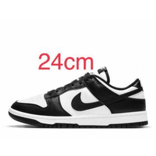 ナイキ(NIKE)のNIKE WMNS DUNK LOW "WHITE/BLACK" 24cm(スニーカー)