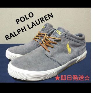 ポロラルフローレン(POLO RALPH LAUREN)の【即日発送】POLO RALPH LAUREN 本革スウェードスニーカー(スニーカー)