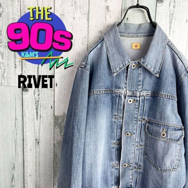 80's RIVET リベット イタリア製　1stタイプ　デニムジャケット