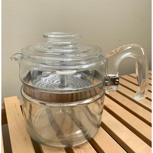 Pyrex(パイレックス)のオールド　パイレックス　パーコレーター　4Cup インテリア/住まい/日用品のキッチン/食器(調理道具/製菓道具)の商品写真