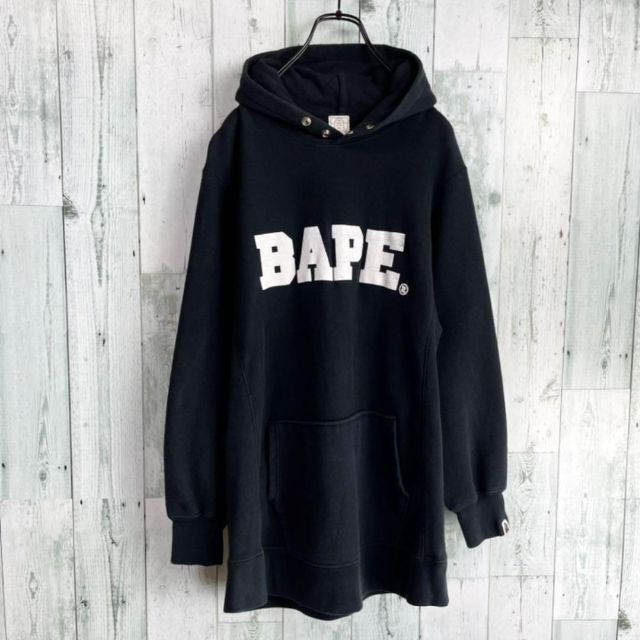 A BATHING APE(アベイシングエイプ)の90's APE アベイシングエイプ　初期タグ　BAPE スナップボタンパーカー メンズのトップス(パーカー)の商品写真